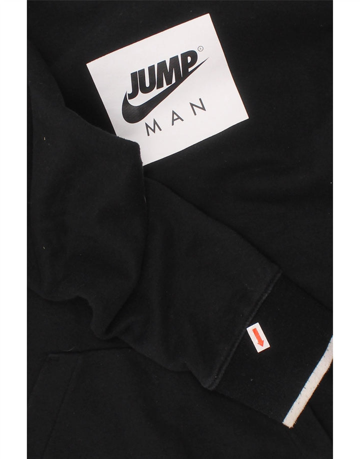 JORDAN Sudadera con capucha estampada para niños 12-13 años Grande Algodón negro