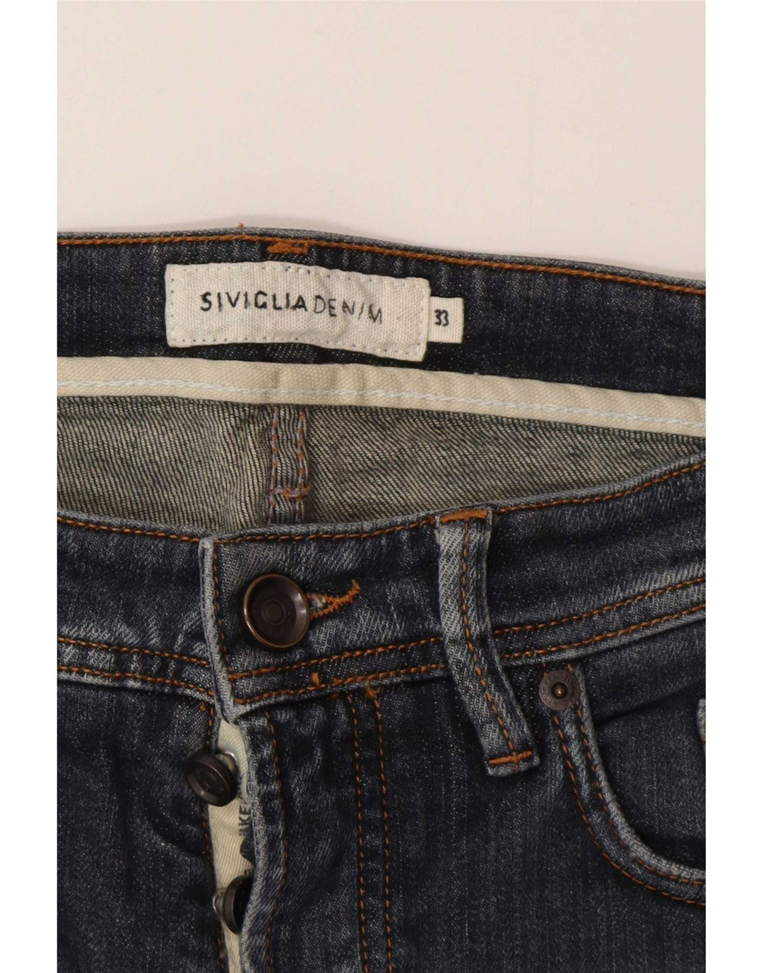 SIVIGLIA Vaqueros Slim Hombre W33 L32 Algodón Azul