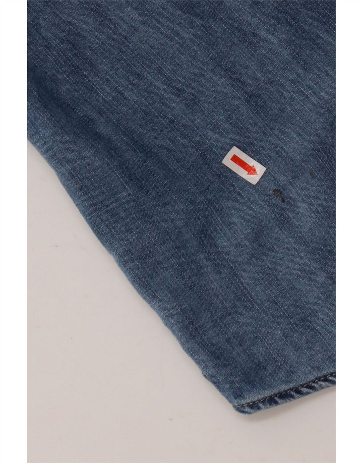 REPLAY Camisa vaquera para hombre de algodón azul grande