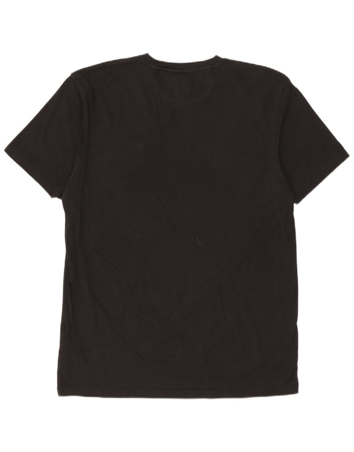 ZARA Hombre Camiseta Slim Fit Top XL Negro