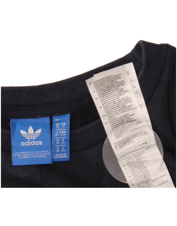 ADIDAS - Sudadera extragrande para mujer, talla 10, color azul marino