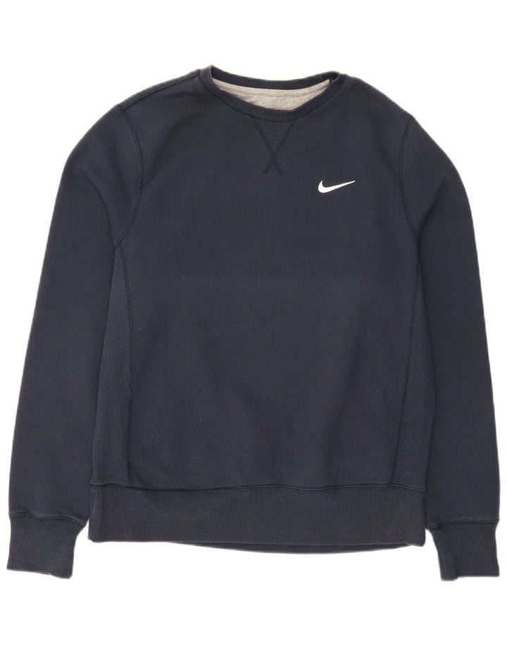 Nike Hombre Sudadera Jumper Medium Azul Marino Algodón