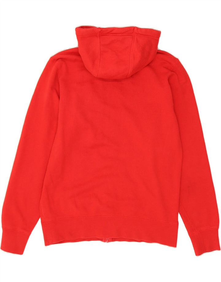NIKE Sudadera con capucha y cremallera gráfica para hombre de algodón rojo mediano
