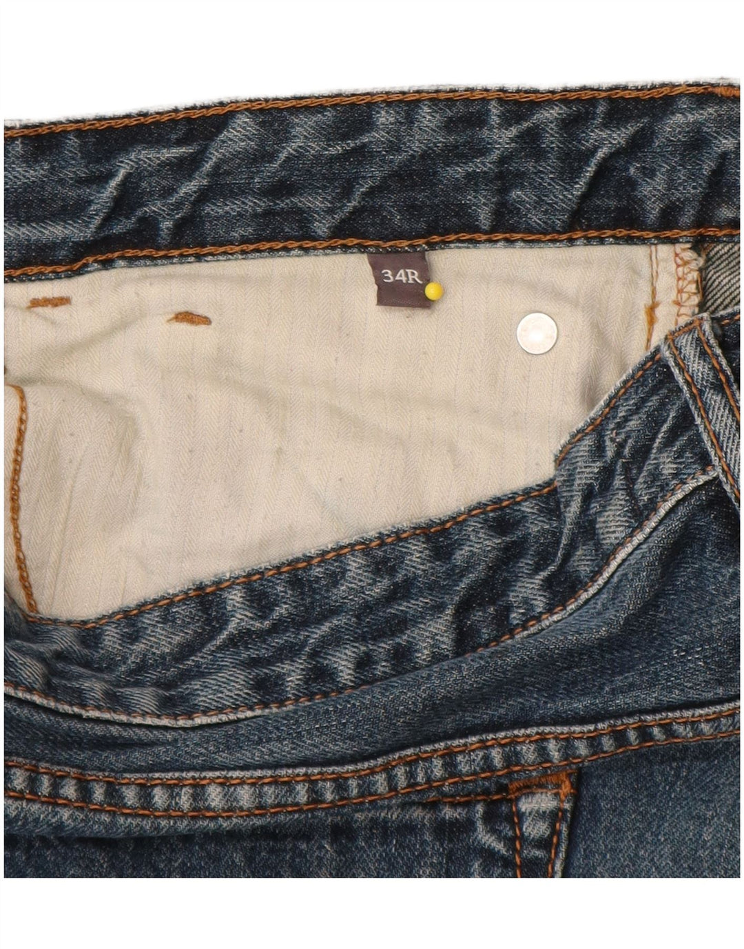 Vaqueros rectos para hombre Fat Face W34 L33 Azul