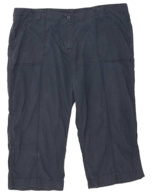 Marks & Spencer Bermudas para mujer UK 20 2XL W40 Azul marino Algodón