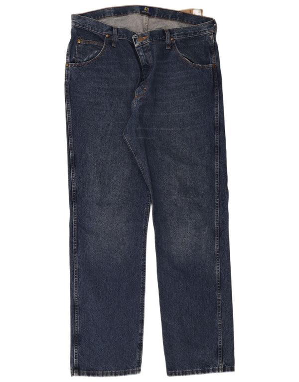 Vaqueros Wrangler Hombre Rectos W38 L32 Algodón Azul