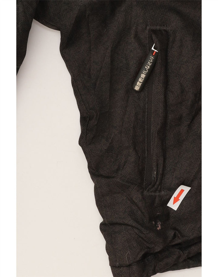 SUPERDRY Chaqueta cortavientos con capucha para hombre UK 36 Small Grey Herringbone