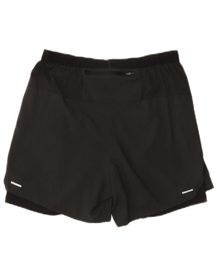 Nike Dri Fit - Pantalones cortos deportivos para hombre (poliéster), color negro