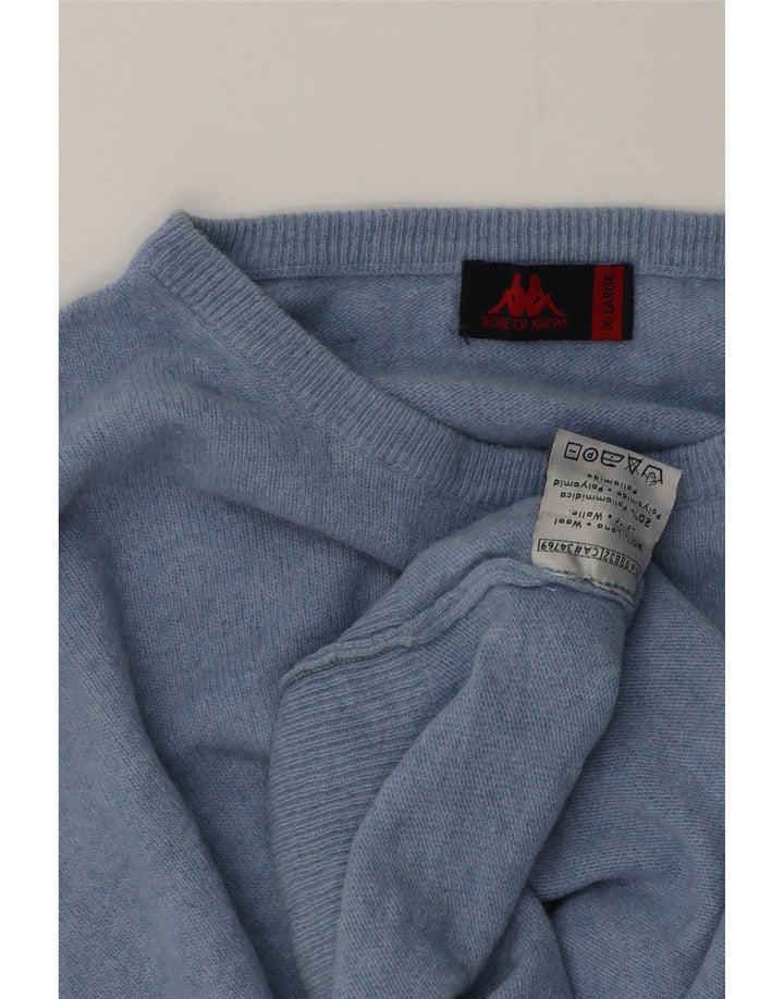 Kappa Jersey De Cuello Redondo Hombre XL Lana Azul