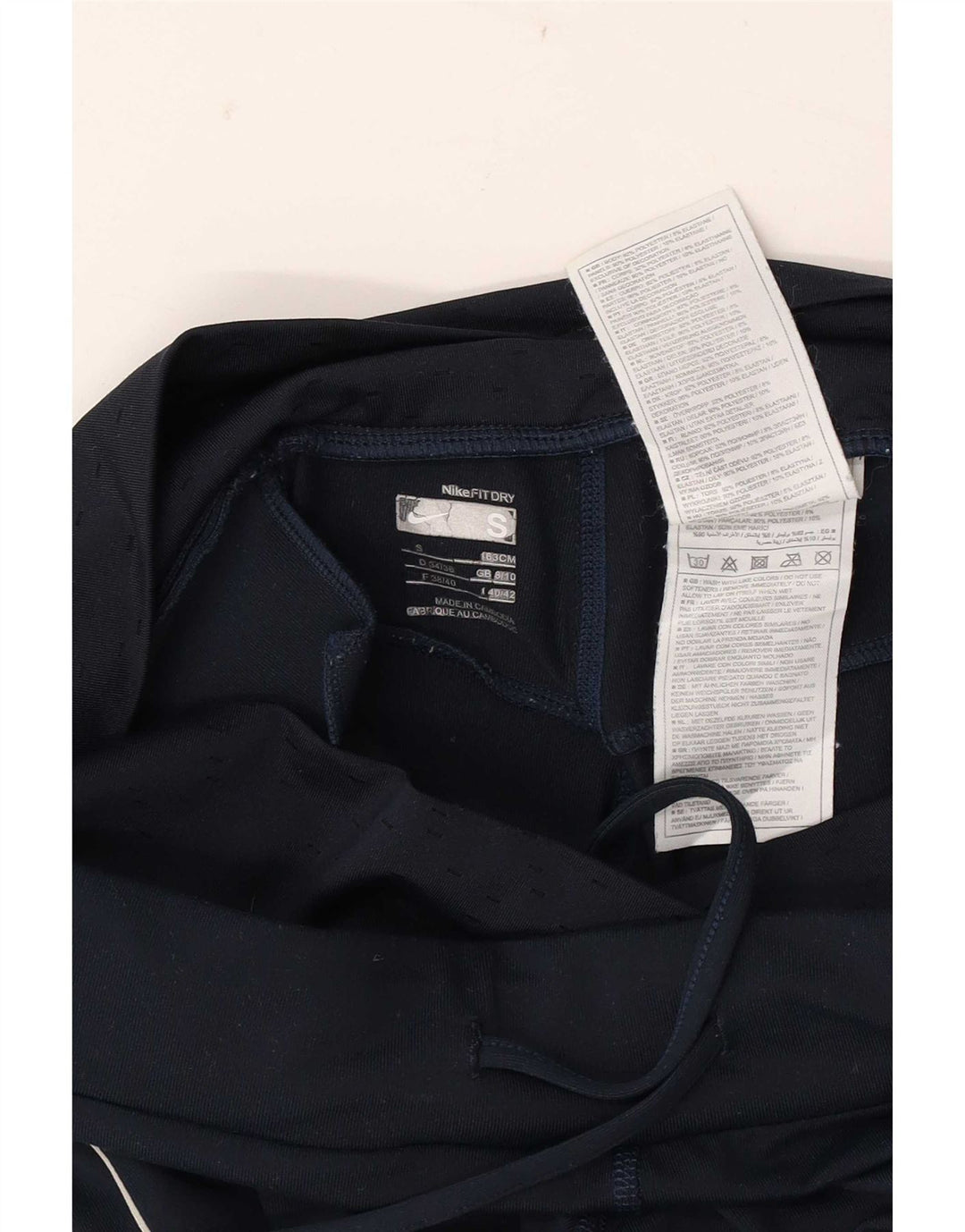 Nike Pantalones de chándal acampanados para mujer UK 8/10 Small Azul marino Poliéster