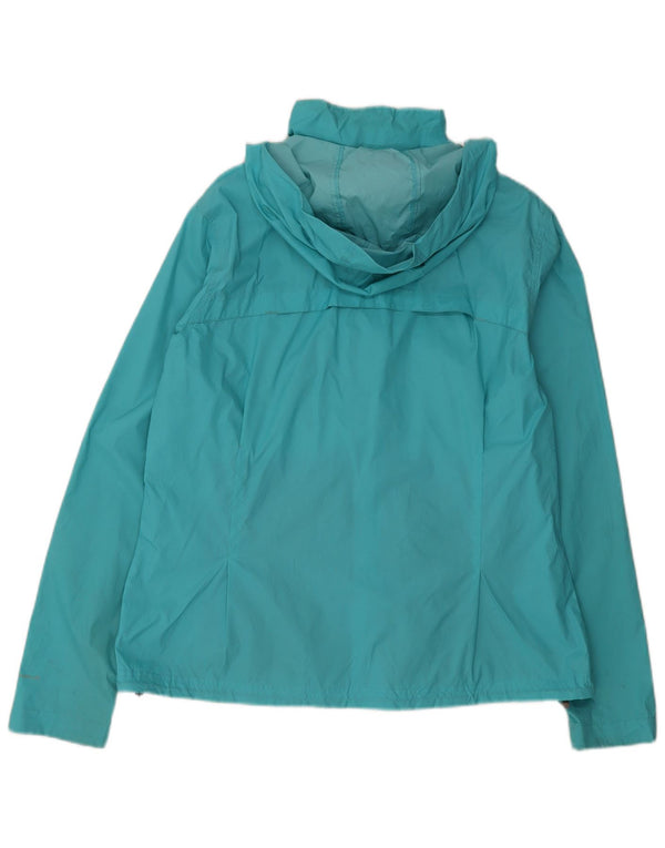 Columbia Chubasquero con capucha para mujer UK 40 XL Nylon turquesa