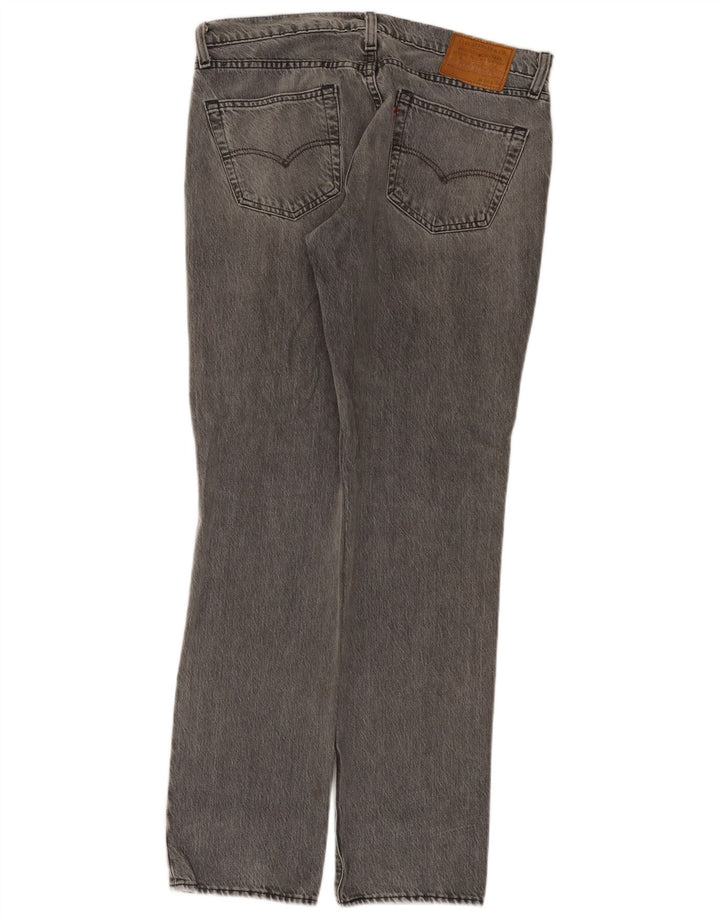 Levi's Hombre 511 Slim Jeans W34 L34 Algodón Gris