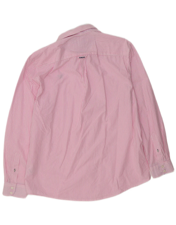 Crew Clothing Camisa de corte clásico para hombre XL Algodón a rayas rosa