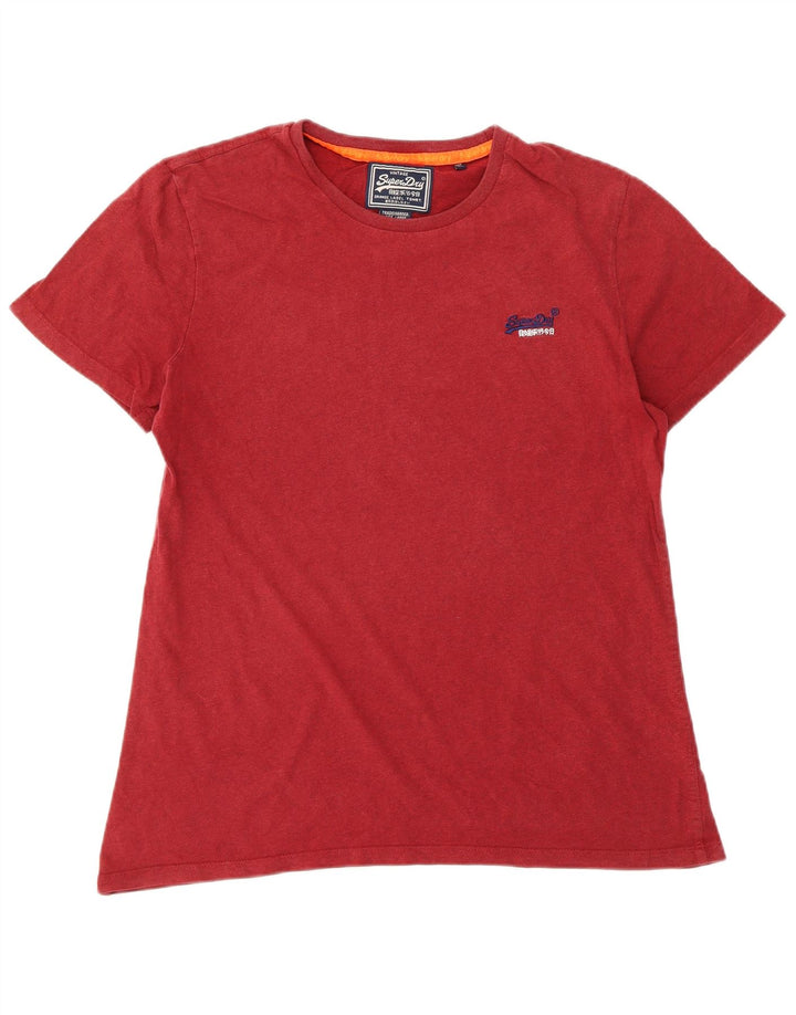 Superdry Camiseta para hombre Top Large de algodón rojo