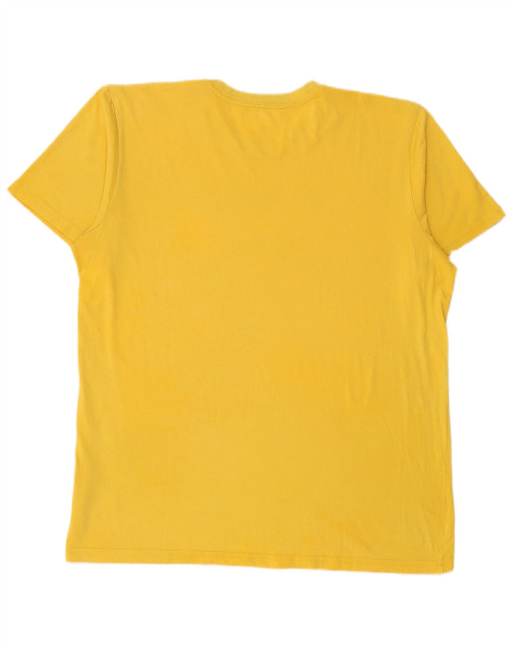 ADIDAS Camiseta gráfica Golden State Warriors para hombre Top grande de algodón amarillo