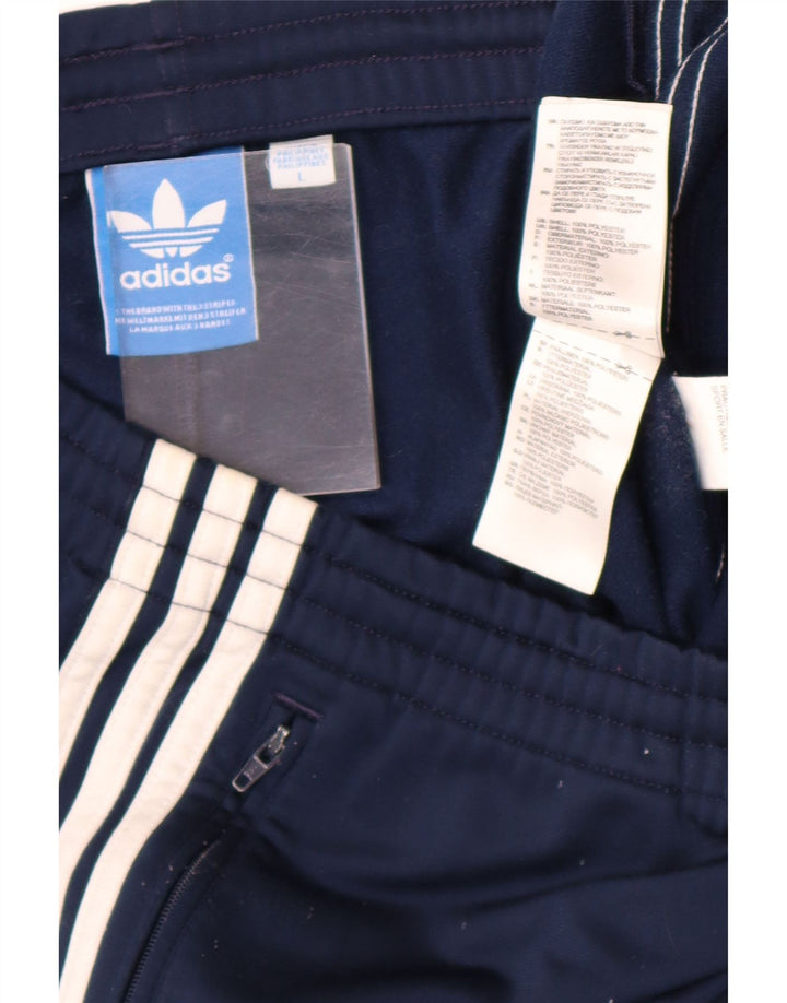 Pantalón De Chándal Adidas Hombre Grande Azul Marino Poliéster