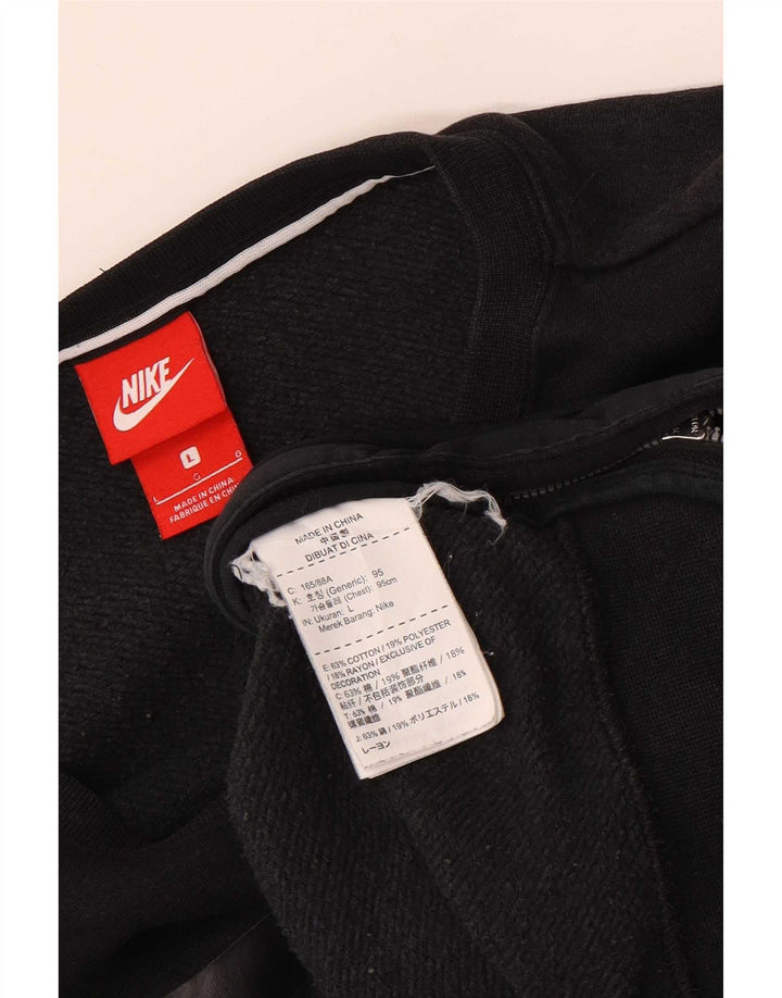 Nike Air Graphic - Sudadera extragrande para mujer, talla 40, color negro