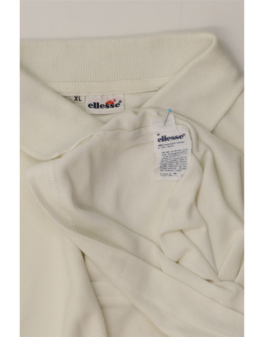 Polo Ellesse Hombre XL Blanco Algodón