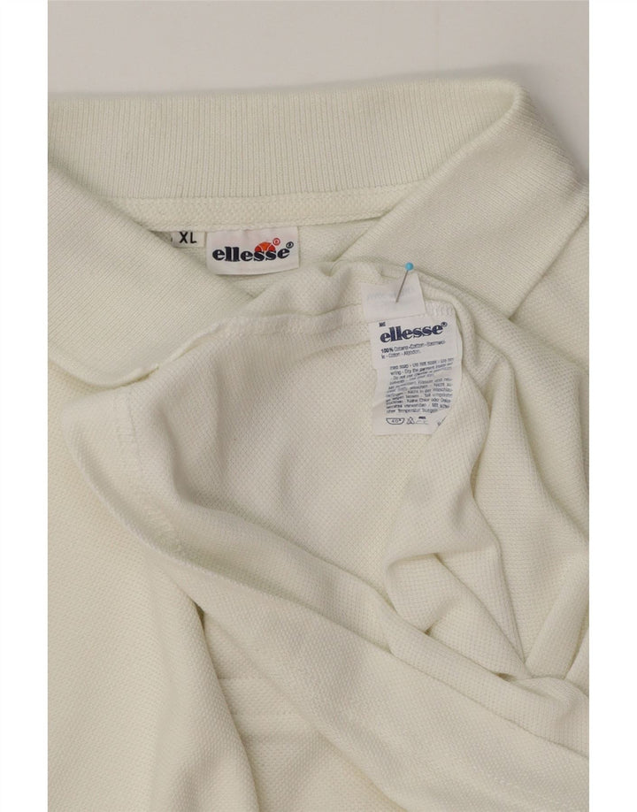 Polo Ellesse Hombre XL Blanco Algodón