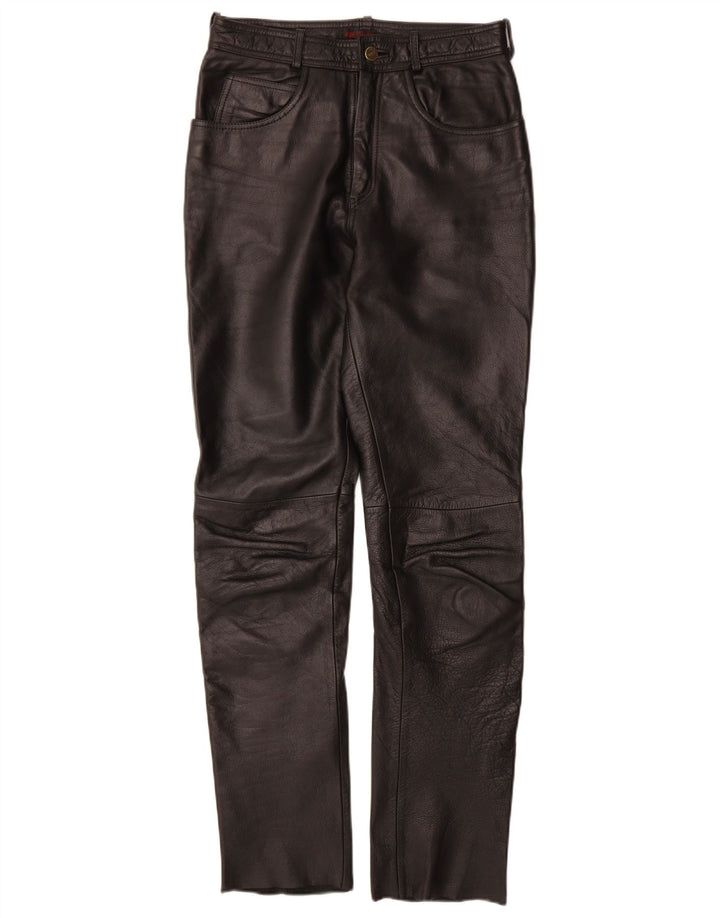 Pantalones Linus Mujer Slim De Cuero W29 L33 Cuero Negro