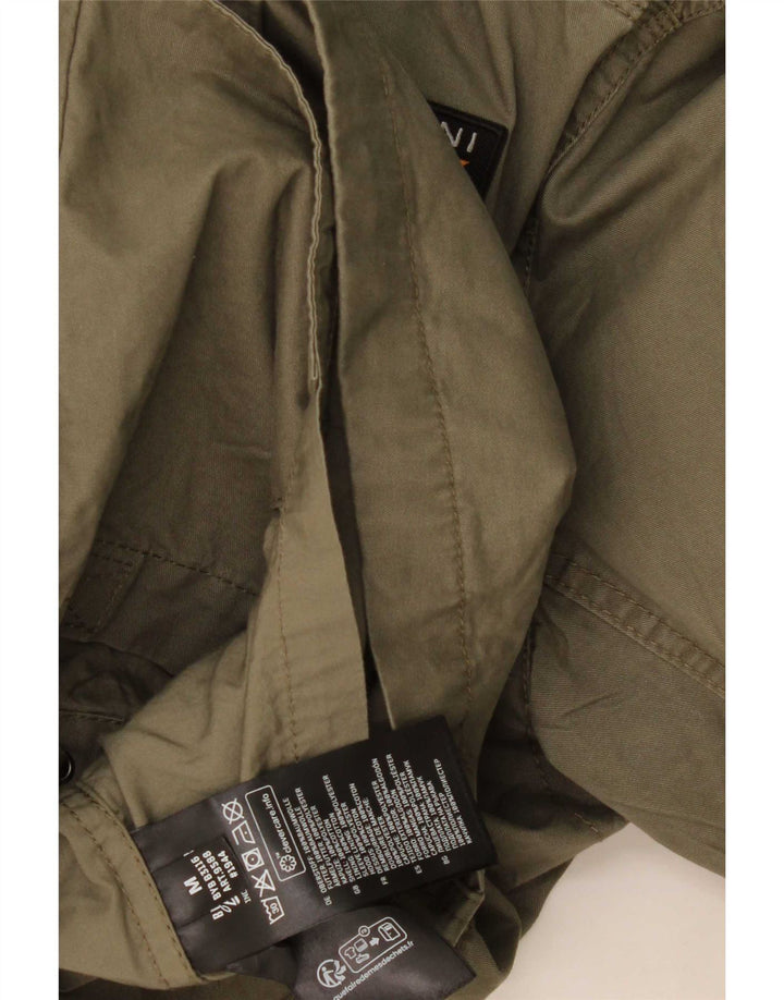 Brandit Chaqueta militar gráfica para hombre UK 38 Algodón caqui mediano