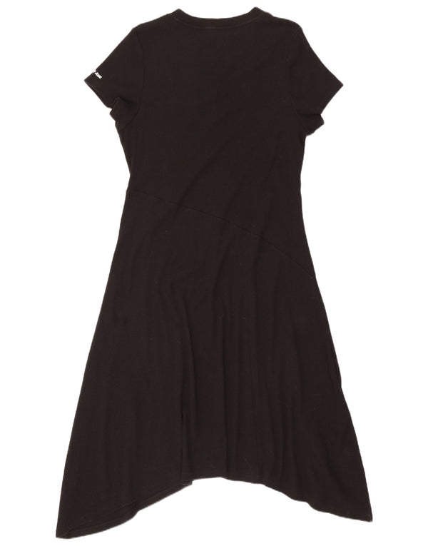 Dkny Vestido Asimétrico para Mujer UK 40 XL Algodón Negro