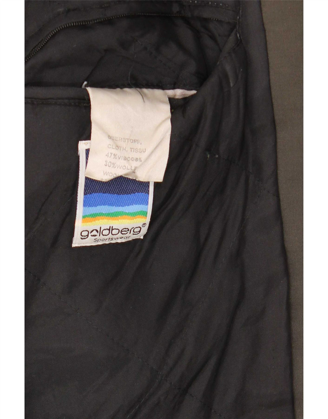Chaqueta bomber vintage holgada para hombre IT 48 Viscosa gris medio con bloques de color
