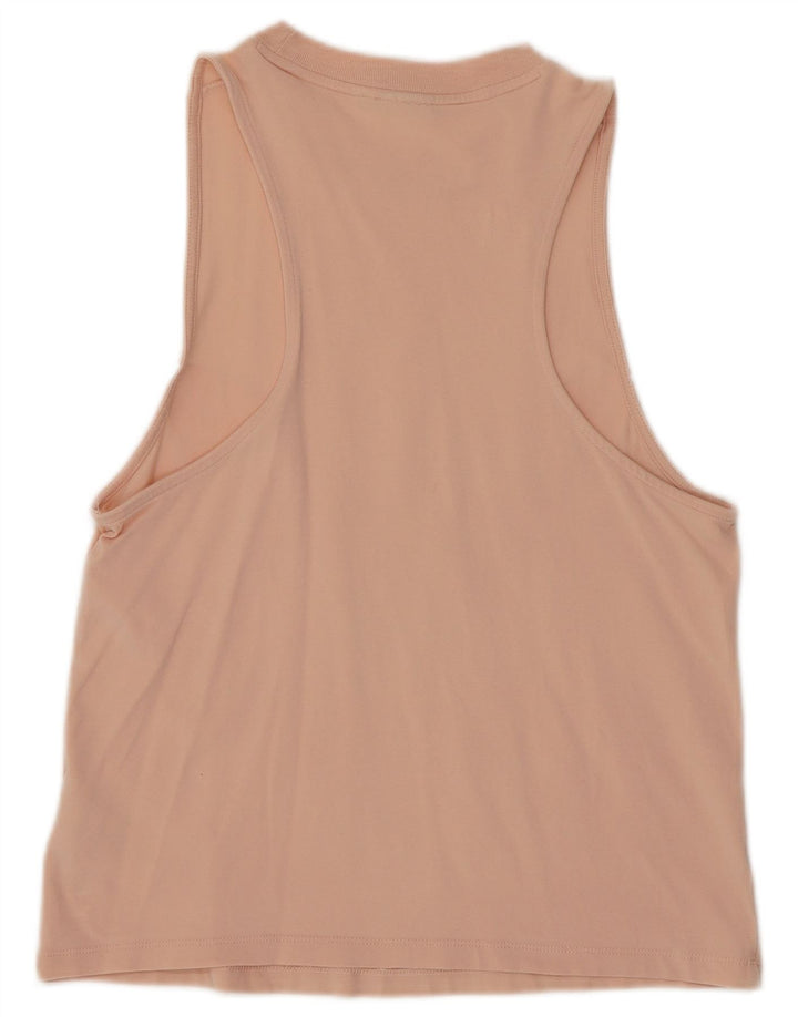 ADIDAS Camiseta sin mangas gráfica para mujer Reino Unido 8 Pequeño Algodón rosa