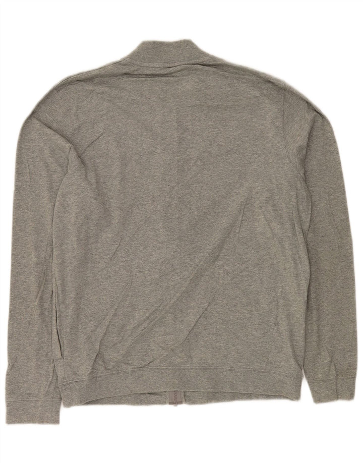 NIKE Hombre Chándal Top Chaqueta Algodón Gris Medio