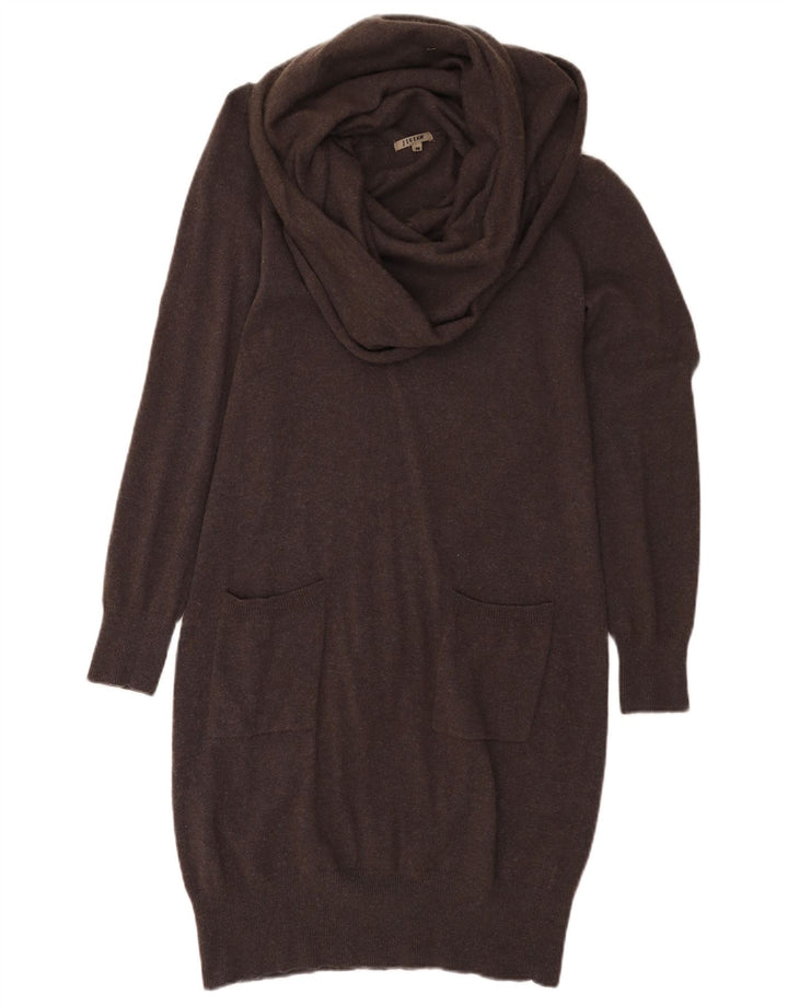 Vestido tipo jersey para mujer Jigsaw UK 12 Lana marrón medio