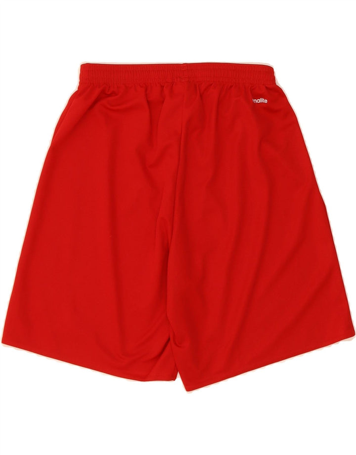 ADIDAS Womens Climalite Sport Shorts UK 8 Small  Red Polyester Vintage Adidas and Second-Hand Adidas from Messina Hembry 