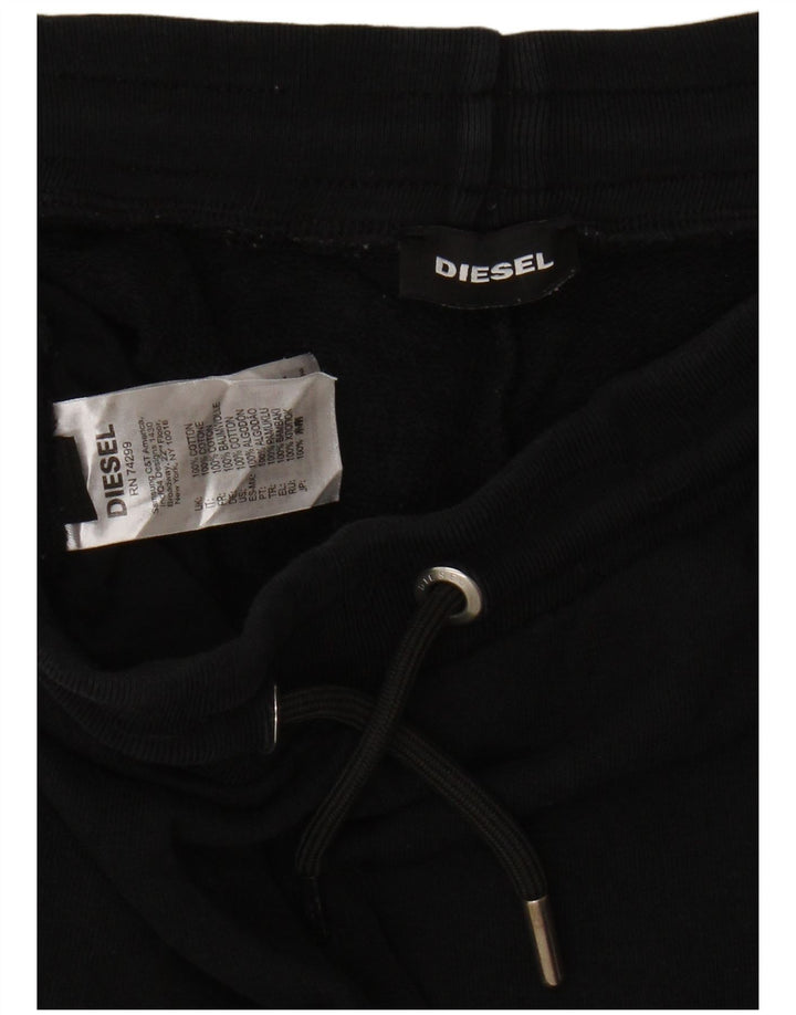 Diesel Pantalones cortos deportivos con gráficos para niños 14-15 años Algodón negro