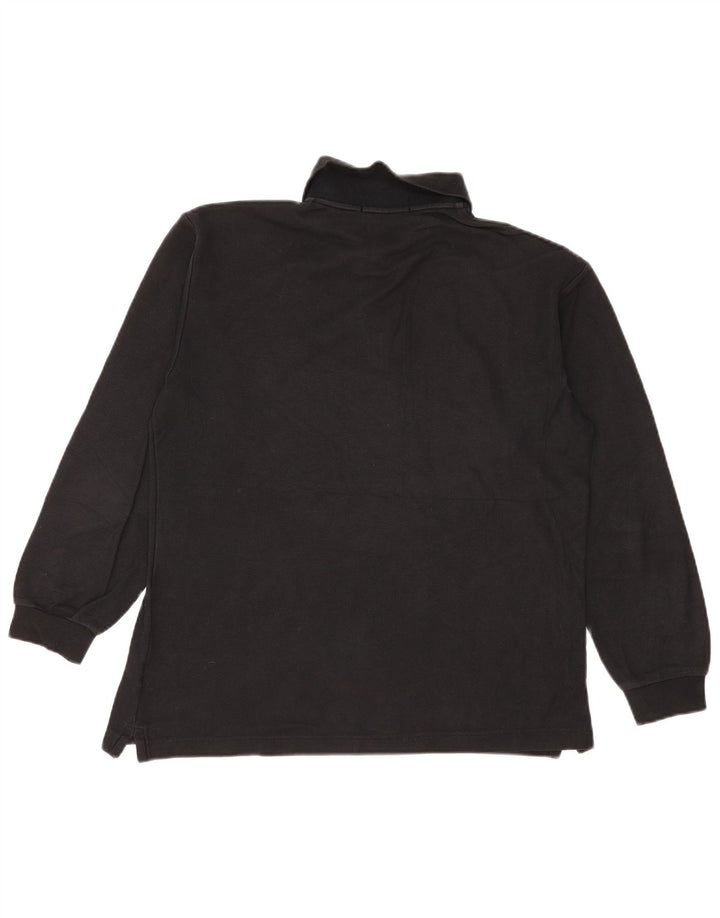 Fila Polo De Manga Larga Para Hombre IT 50 Medium Negro Algodón