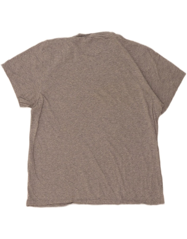 Tommy Hilfiger Camiseta para hombre Top grande de algodón moteado gris