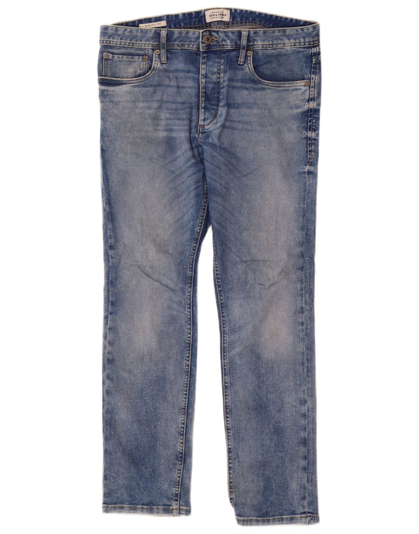 Jack & Jones Mens Tim Slim Jeans W32 L30 Algodón azul