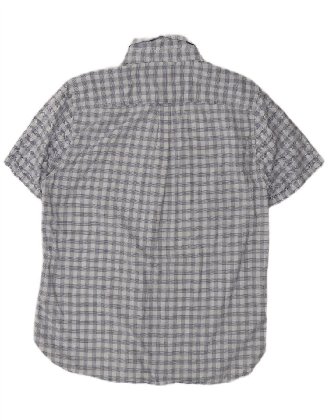 SUPERDRY Camisa Regular Fit De Manga Corta Para Hombre XL Algodón A Cuadros Azul