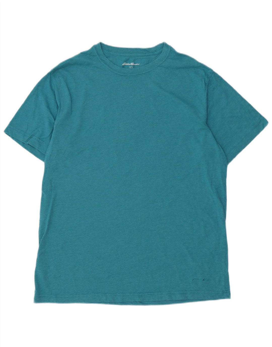 EDDIE BAUER Camiseta Hombre Top Grande Azul Algodón
