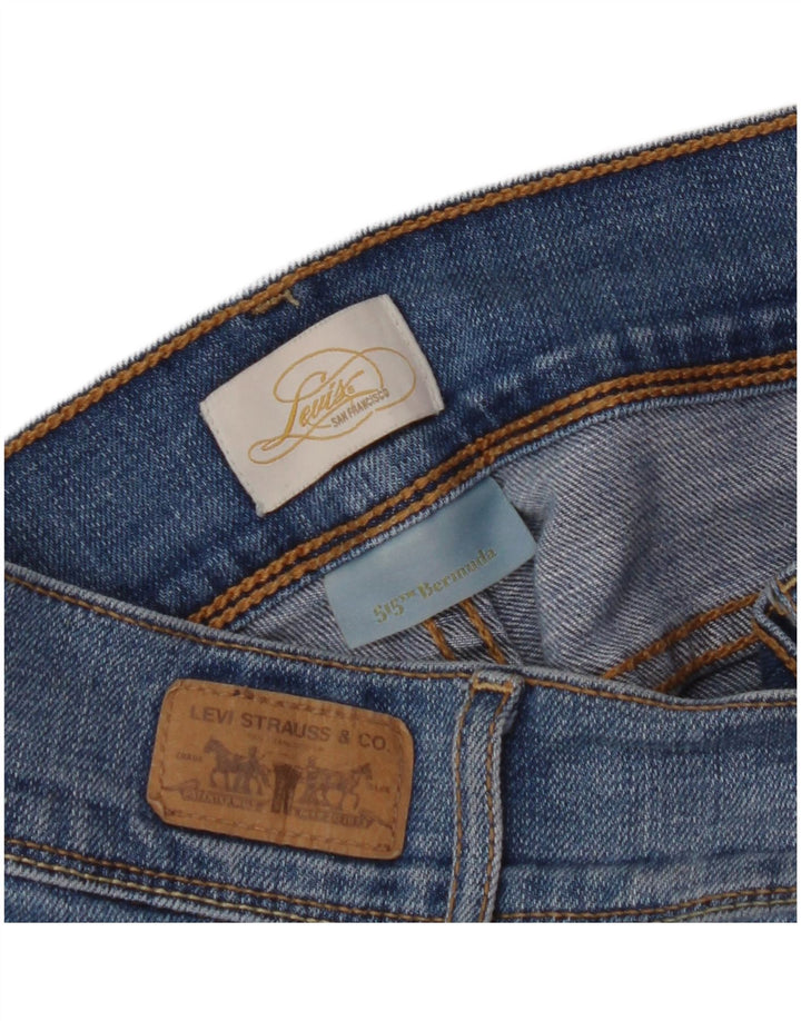 LEVI'S Bermudas vaqueras 515 para mujer W32 Azul grande