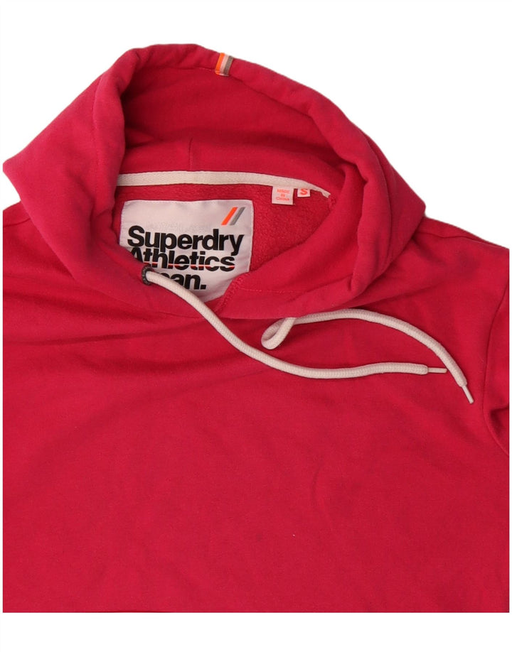 Superdry Jersey con capucha extragrande para mujer Reino Unido 10 Small Pink Cotton