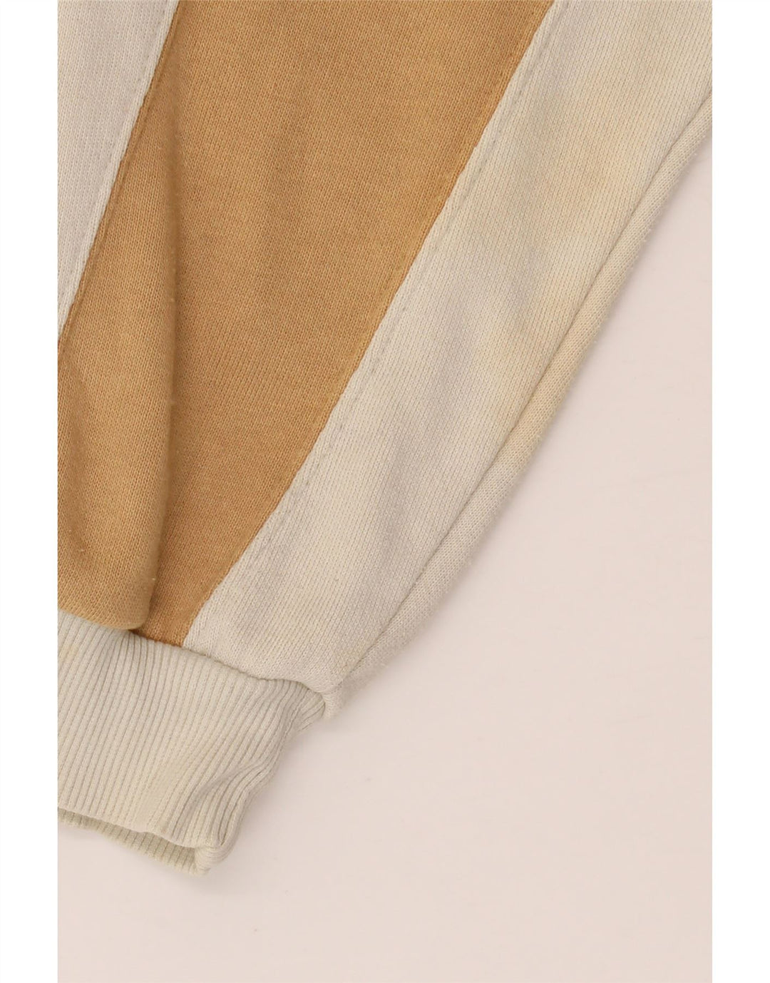 PUMA Sudadera tipo jersey para hombre, tamaño grande, algodón blanco con bloques de color