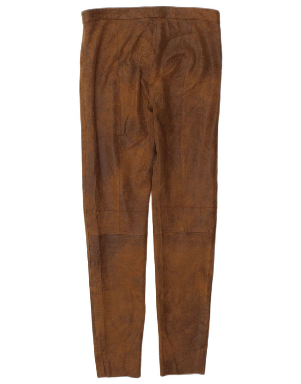 Zara Mujer Pantalón Casual Pitillo XS W24 L26 Marrón Poliéster
