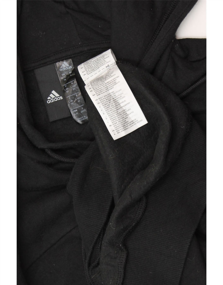 ADIDAS Jersey con capucha extragrande para mujer Reino Unido 16/18 Grande Algodón negro