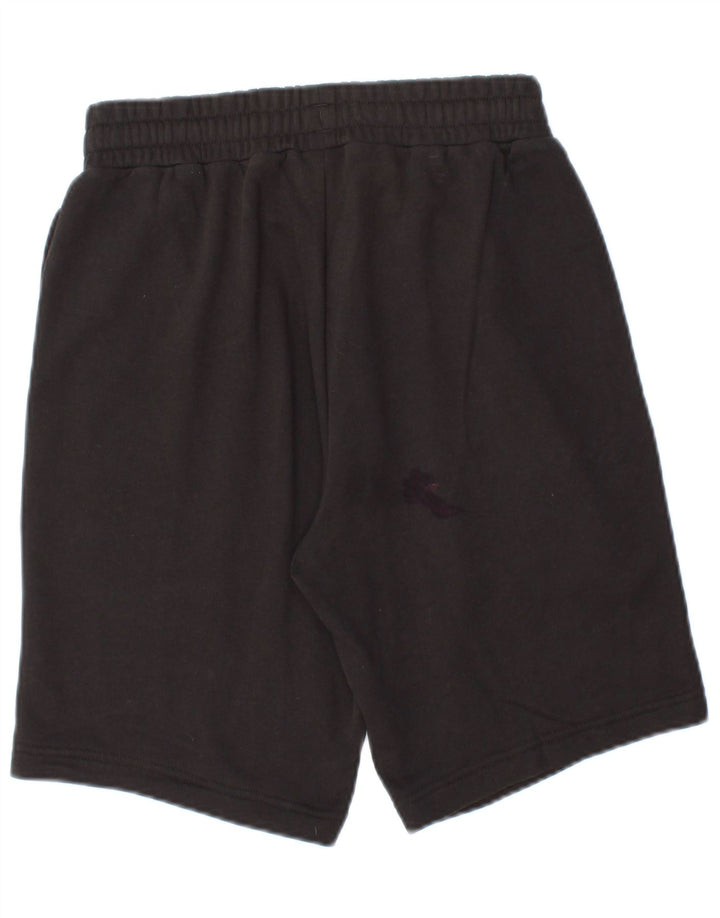 Puma Pantalones cortos deportivos gráficos para hombre pequeños de algodón negro