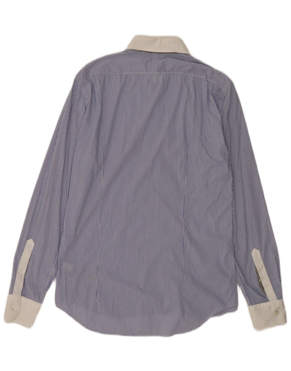 Camisa La Martina Hombre Large Algodón Rayas Azul