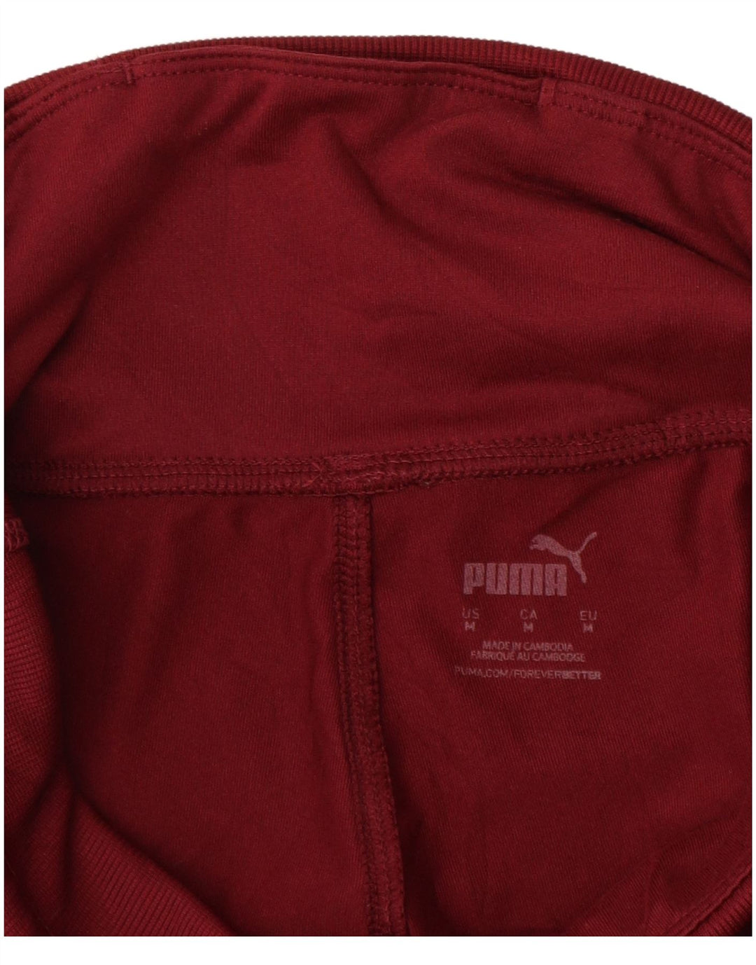 PUMA Pantalones de chándal para mujer Joggers UK 12 Medium Granate Poliéster