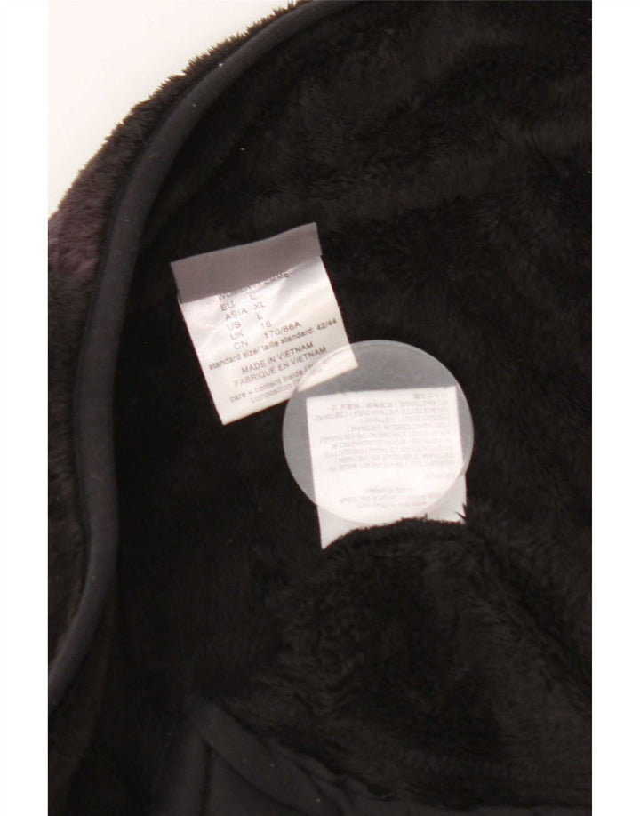 Jack Wolfskin Chaqueta polar con forro para mujer UK 46 Grande Poliéster negro