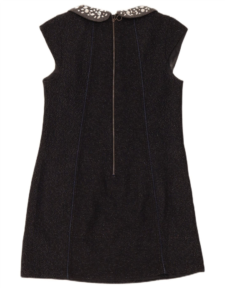 Vestido recto Superdry para mujer, talla 42, lana moteada en azul marino mediano
