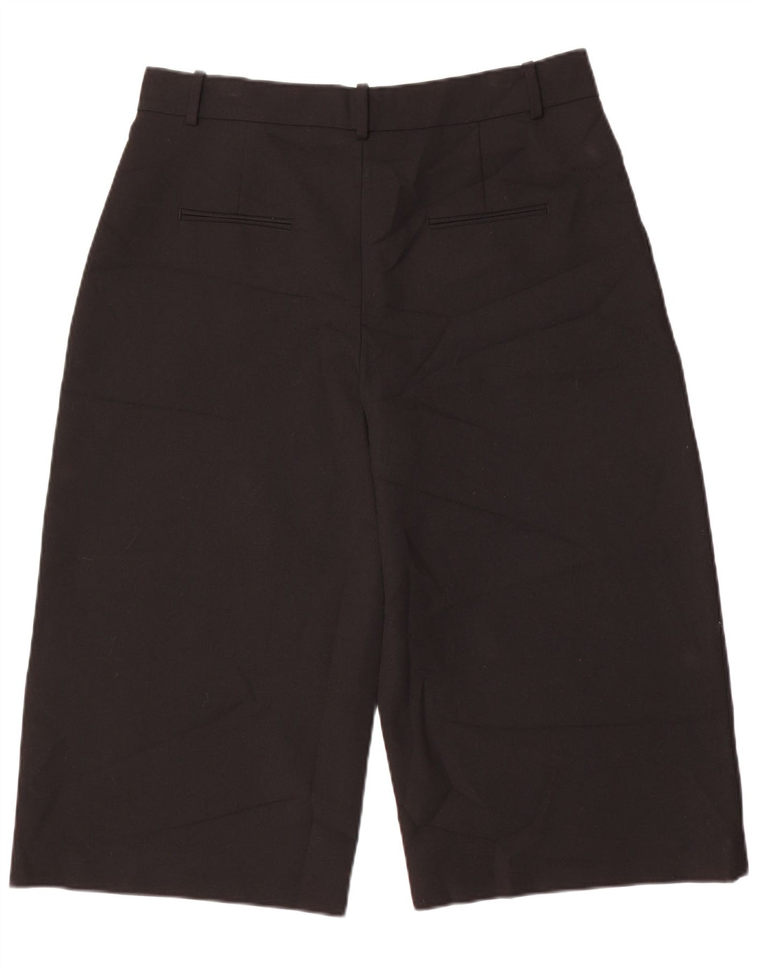 Zara Mujer Pantalón Capri Tiro Alto XL Negro