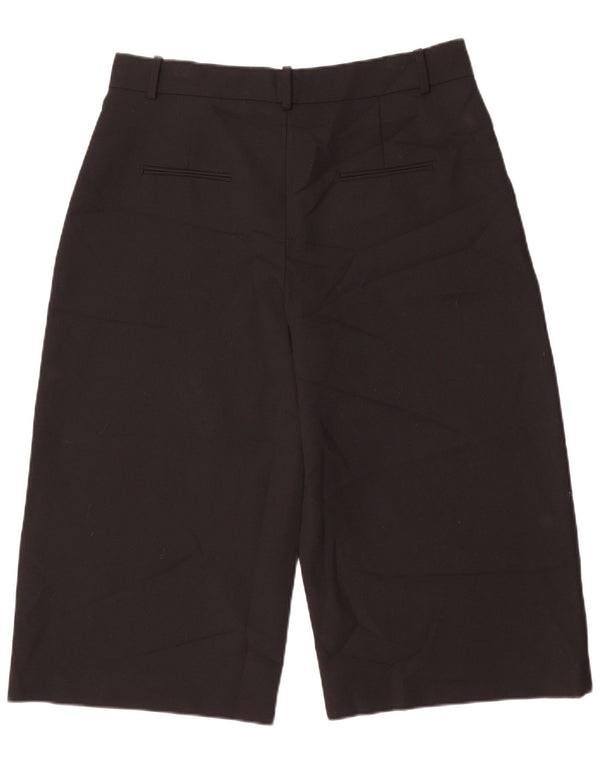 Zara Mujer Pantalón Capri Tiro Alto XL Negro