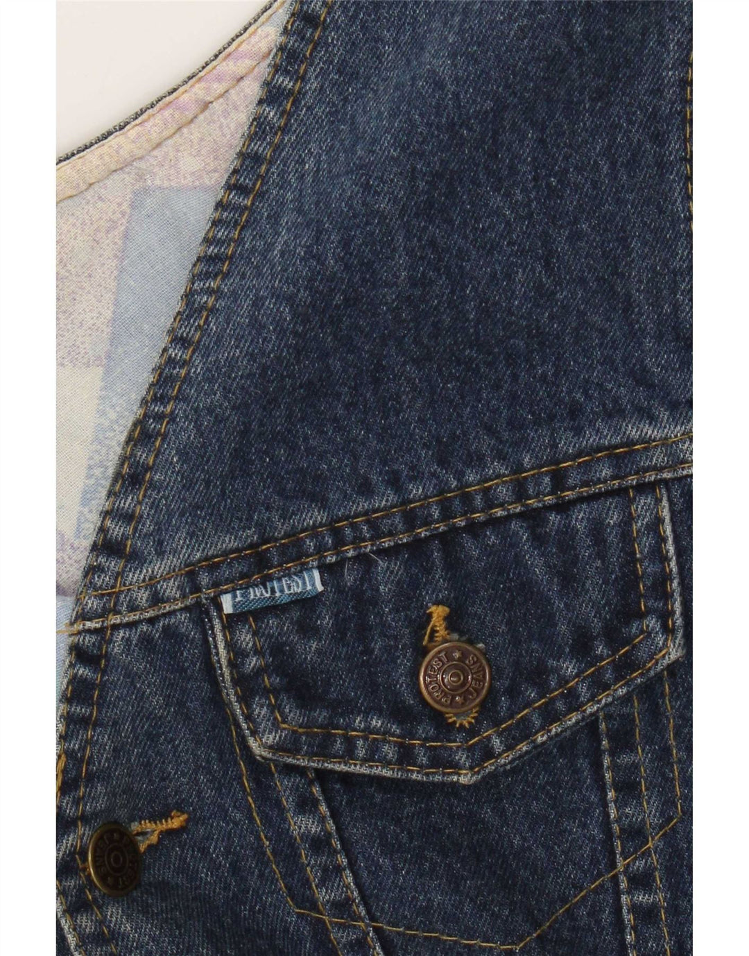 Chaleco vaquero Protest para mujer UK 42 Azul medio